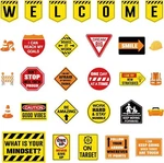 Zonon 36 Pcs Construction Bulletin Board Decorations Welcome Orange,yellow. Fixed Price $16.73.