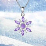 Minimalist Chic Snowflake Pendant Necklace - Acrylic & White Golden Plating. Fixed Price $15.98.