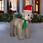 Holiday Living Standing Dog Christmas Inflatable Lighted 6 Ft Airblown. Fixed Price $59.99.