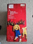 Home Accents Holiday Christmas Led Tinsel Golden Retriever Yard Sculpture.. Fixed Price $195.50.