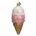 Old World Christmas - Ice Cream Cone Ornament 32028. Fixed Price $19.99.