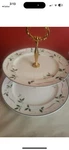 Mikasa Holiday Splendor, 2-TIER Tidbit Dessert Handled Server, Y1025/545 Nib. Fixed Price $27.75.