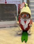 Steinbach Christmas Ornament Wood Child Skiing Poles Hat Sweater Germany. Fixed Price $24.00.