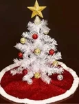 Mini White Tabletop Tree Halloween Christmas Valentines 18" Tall Nib. Fixed Price $17.00.