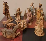 Fontanini Vintage Nativity Figurine 7.5 Scale Kings Sheep Spider Mark Italy 10+1. Fixed Price $198.00.