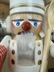 Steinbach Chef Nutcracker Pr Sent Handmade German White Gold Signed 2009. Fixed Price $85.00.