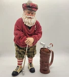 Kurt Adler Fabriche Santa Golf Player Christmas Figurine On The Green 10". Fixed Price $48.95.