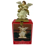 Potpourri Press Angel Stocking Hanger Adjustable Cast Iron Base Vtg 1993. Fixed Price $20.99.