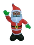 4FT Inflatable Black African American Santa Yard Decoration Lights Up! Christmas. Fixed Price $37.50.