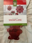 Target Wondershop Christmas Holiday Large Red Metallic Snowflake Ornament Decor. Fixed Price $19.99.