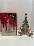 Vtg Holiday Collection Godinger Silver Plated Christmas Tree 5 Candle Holder. Fixed Price $19.99.
