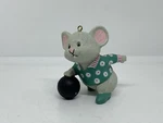 American Greetings Christmas Ornament Mouse W/ Bowling Ball 1988 40. Fixed Price $12.00.