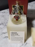 Lenox Ornament Christmas Snowman Glass Open Globe 5" Nos. Fixed Price $9.00.
