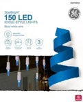 Ge Staybright 150-COUNT Constant Blue Mini Led Plug-in Christmas Icicle Lights. Fixed Price $22.99.
