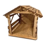 Amamasart Christmas Nativity 7-INCH Tall Stable Scene Wood Cr Che. Fixed Price $59.98.