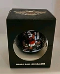 Harley Davidson Ornament 2006 Glass Ball Holiday Christmas Santa In Box. Fixed Price $14.98.