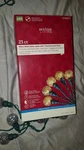 Battery Holiday Time 25PK Warm White Led Globe Lights Green Wire 12 Ft Wedding. Fixed Price $15.95.