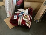Nwt Life Is Good Plush Throw Red Holiday Santa Dogs Sherpa Reverse 50 X 60. Fixed Price $32.99.