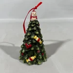 Vtg Spode Christmas Tree Multicolor Led Ornament Earthenware & Glass. Fixed Price $9.44.