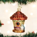 Old World Christmas Charming Birdhouse Glass Ornament 16108. Fixed Price $21.88.