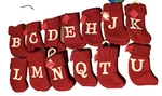 Target Wondershop Mini Red Knit Monogram Stocking 8" Nwt Choose Letter. Fixed Price $8.99.