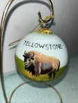 Yellowstone National Park Christmas Ornament Ball Bison Holiday 3". Fixed Price $8.88.