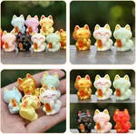 Ma- Ne- Lucky Cat Figurines 9PCS Miniature Japanese Statue Cute Fort.... Fixed Price $20.15.