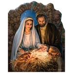 Nativity Scene Christmas Mary Joseph Baby Jesus Cardboard Cutout Standup Standee. Fixed Price $59.95.