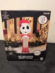 Gemmy Christmas Inflatable Jack Skellington With Wish List, 5.5 Ft Height -. Fixed Price $22.49.