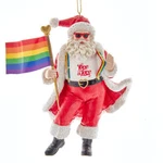 Pride Santa Resin Ornament 5". Fixed Price $21.95.