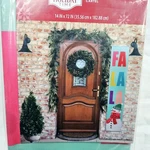 Holiday Time Fa La Snowman Hanging Banner Christmas Door Decor 14" X 72" Nrfp. Fixed Price $8.49.