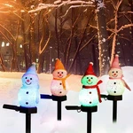 Outdoor Decorations 2025-CHRISTMAS Light Stakes For Yard-snowman So.... Fixed Price $40.41.