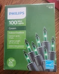 Green 100 Mini Lights Phillips Indoor/outdoor Multiples !. Fixed Price $15.99.