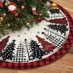 48-INCH Red & Black Buffalo Plaid Christmas Tree Skirt Winter Home Decoration. Fixed Price $16.61.