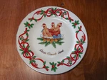 Noble Excellence 12 Days Of Christmas Salad Plate 3 French Hens Ea. Fixed Price $6.40.