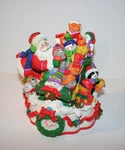 1994 Something Special Christmas Santa Claus W/cats Animals Caroling Figurine 7". Fixed Price $14.98.