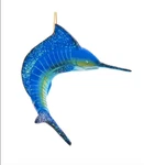Kurt Adler Christmas Blue Marlin Glass Ornament Noble Gems New NB1773. Fixed Price $19.95.