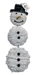 Snowman W/top Hat Tinsel Tiered Hanging Wall Door Decoration 7" X 20" Long. Fixed Price $8.00.