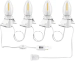 Christmas Village Lights With 4 Led Warm-white Bulb,decoration C7. Fixed Price $32.80.