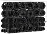 100PCS Christmas Ball Ornaments Set, Shatterproof Plastic Black. Fixed Price $55.99.