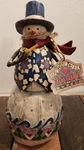 Jim Shore Heartwood Creek Winter Spirit 2003 Snowman W/ Pipe #112246. Fixed Price $25.50.
