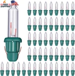 Mudder 50 Pcs Replacement Mini Light Bulbs Christmas Tree 2.5 V Incandescent Gla. Fixed Price $11.48.