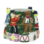 Spode Christmas Tree 6" Votive Candleholder Toys Around The Tea Light Mib. Fixed Price $14.95.