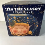 Vtg Susan Winget Certified International Tis The Season Christmas Elf 20OZ Mug. Fixed Price $12.95.