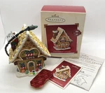 Hallmark Keepsake Gingerbreas Cottage Magic Ornament 2002 Lights & Fragrance. Fixed Price $12.99.
