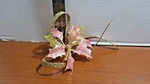 Holiday Time Glitter Pink & Gold Poinsettia Clip On Christmas Ornament Nwt. Fixed Price $8.00.