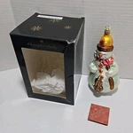 1998 Christopher Radko Carlton The Snowman Glass Ornament Christmas Holiday Fall. Fixed Price $22.49.
