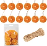 Dried Orange Slices, With Hemp Rope, Christmas Wreath. Fixed Price $17.99.