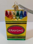 Old World Christmas Crayon Box Ornament Blown Glass 32458. Fixed Price $17.92.
