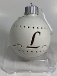 Ornament Christmas White Monogram Light Up Winter Wonderland Led. Fixed Price $14.95.